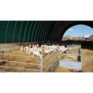 Tunnel d'élevage Abristhor sur solution béton (dalle, longrines, blocs, murs) pour un maximum de bien-être aux animaux et aux éleveurs_2