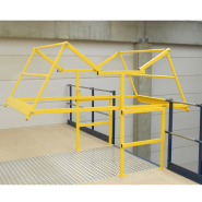 Barrière écluse de sécurité pour le chargement de la marchandise sur la mezzanine_1