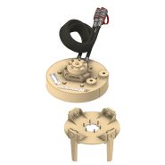 Herse rotative modulaire avec brosses de désherbage - compatible intercep Braun LUV et support pivotant mécanique modulaire