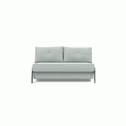 Canapé convertible design Cubed 02 Chrome - Innovation Living - 200x140 cm - Tissu Soft Pacific Pearl_1