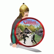 Magnet publicitaire personnalisé - Guerrier en MDF avec impression quadrichromie, fabriqué en France_1