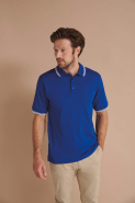 Polo Cool Plus avec liseré - Réf: H482 - Henbury - 100% polyester micro piqué - évaporation rapide de l'humidité_1
