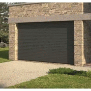 Porte de garage enroulable Excelis - motorisée - lames aluminium isolées - étanche à l'air_1