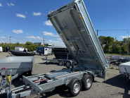Remorque Tri-benne SARIS - 360 x 176 - PTAC : 3500 kg - 2 Essieux - Freinée - Heavy Duty - Reference - SW1405M16_1