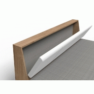 Lit coffre Vironi 160 x 200 cm blanc et chêne - Tête de lit cuir synthétique - Fabrication allemande_1