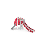 Structure multi-activités métallique chlorophylle pigeonnier - LD1BPMET3000 - Ludoparc - 1 tour - pour enfants de 1,5 à 6 ans_1