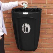 Super Trimline 50 - poubelle publique - Glasdon - 50 litres, fixation murale ou sur poteau_1
