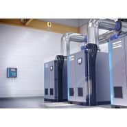 Surpresseur d'air centrifuge sans huile ZB VSD+ - Atlas Copco Gontrols - débit d'air libre 556 à 3083 l/s - pression de service 0,3 à 1,4 bar - certifié ISO 8573-1 classe 0_1