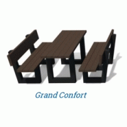 Table de pique-nique escapade pmr / accessible pmr / plastique-composite / 240 x 66 x 77 cm / livrée montée_1