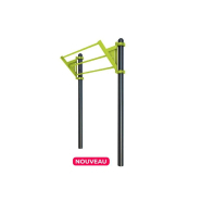 Triple barre en dévers  - Gamme Street Workout DAMAPRO_1