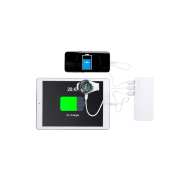 Power Bank USB en plastique - 3 ports de charge - batterie 10000 mAh - bleu - 290 gr_1