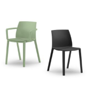 Chaise empilable 100 % polypro de très haute qualité - Soléo, usage intérieur/extérieur, charge max 110 kg, design multi-espaces_1