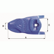 Dents de godet Fastkey FK4 PR-C - Poids 2,49 Kg - Dimensions précises_1
