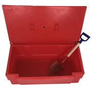 Lot de 10 bacs à sable 100L avec pelle - polyéthylène haute densité - Fabriqué en France_1