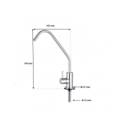 Robinet 1 voie Chromé Small Metal Free - Disque céramique - Réf 1SB-MF - Certifié NSF_1