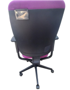 Fauteuil de bureau ergonomique Steelcase Reply Violet d'occasion - soutien lombaire et accoudoirs réglables - système synchrone_1
