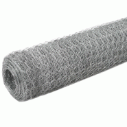 Vidaxl grillage pour volière acier galvanisé 25x1,5 m argenté 143321_1