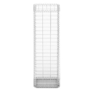 Vidaxl panier de gabion avec couvercle fil galvanisé 100 x 30 x 30 cm 141038_1