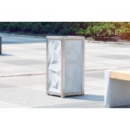 03.070.Sc - Poubelle Trigono ZANO 55L - Acier et béton design minimaliste_1