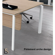 Bureau de direction sur crédence Anyware - MARTEX. - Zebrano clair_1