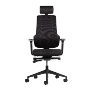 Chaise de bureau ergonomique et professionnelle - THECHAIR avec appui-tête réglable en option, soutien lombaire et accoudoirs 4D_1