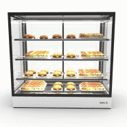 Vitrine chauffante INTEGRA à poser - Chaleur sèche - 1000 mm - H950 - IN100-90C | Sayl Barcelona - Accès arrière, 815 mm_1