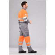 Combinaison multirisques atex haute visibilité orange fluo réf.            650*atx_1