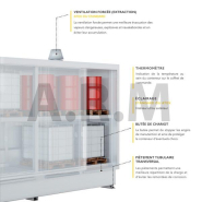 Conteneur équipé avec portes conçu pour le  stockage sur rétention de fûts, d'IBC et de petits contenants palettisés_1