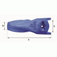 Dents de godet Fastkey FK11 PR-R - 24,5kg - Dimensions A 450mm, B 173mm, C 12mm, D 74mm, E 115mm_1
