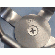 Pince / clamp inox pour plate-forme d'agitation - Erlenmeyer de 50 ml_1