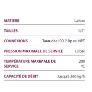 Purgeurs thermostatiques TH13A - Valsteam - capacité de débit jusqu'à 360 kg/h - compact et polyvalent_1