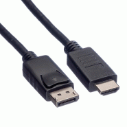 ROLINE Câble DisplayPort DP - HDTV, M/M, noir, 4,5 m_1