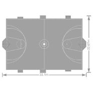 Terrain multisport Arena Phoenix réf-8019761 - Hags - 33100 mm de long, 22700 mm de large, 3970 mm de haut_1