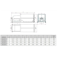 Série KA compacteur industriel avec ouverture de chambre 1900 x 2300 mm