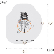 Structure multi-jeux pour enfants 7 à 16 ans - Nexus Core 8019684 - Hags - Jaune, scellement béton_1
