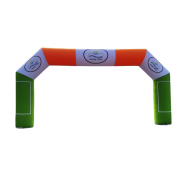 Arche gonflable ventilée publicitaire polygonale - Taille standard intérieure 5,4x2,7xØ1,6m avec soufflerie intégrée_1