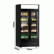 Armoire à boissons double portes battantes avec canopy - 630L_1