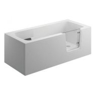 BAIGNOIRE À PORTE ADELAIDE NOIR 160/170/180 X 75/80 X 54 CM_1