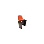 Fauteuil pour salle de spectacle - structure acier et bois, fixation à deux pieds - Pompeya Ezcaray_1
