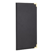 Porte addition simili  cuir Classique 13 x 23 cm noir_1