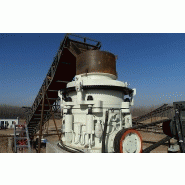 Machine de concassage HPC à débit réglable