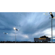 Lampadaire solaire tout en un avec un détecteur de présence idéale pour le parking, lotissement, parc,..- 60W/11'760 lumens - AOSPRO 9K - SOLUX_1