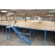 Plateforme de stockage fiable - Mezzanine industrielle rapide à monter pour entrepôts_1