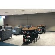 Skyfold Zenith - Cloisons mobiles Dorma Hüppe Raumtrennsysteme GmbH + Co. KG - Largeur presque illimitée, isolation acoustique jusqu'à Rw 59 dB_1