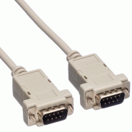 VALUE Câble RS232 9 pôles M/M, 1,8 m_1