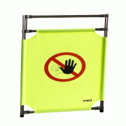 Barrière d'intervention 1 panneau - Interdiction de passer / 1000 / INOX 304_1