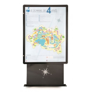 Caisson d'affichage sucette - Lumineux ou non lumineux - PMR_1