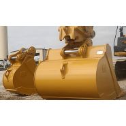 Godet d'excavation à usage normal avec lame de nivellement - caterpillar finance france - 1 500 mm (60 in) - poids 965 kg_1