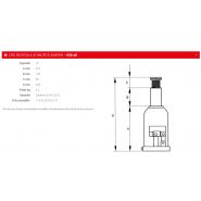 Cric bouteille HBC-3B - Sam Outillage - Capacité 3T avec soupape de sécurité et limiteur hydraulique_1