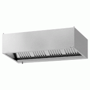 Hotte caisson inox statique 1m80 avec filtre et éclairage | Profondeur 900 mm_1